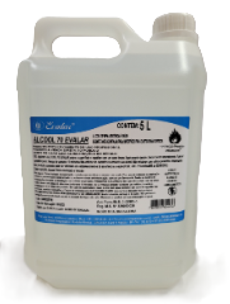 ÁLCOOL 70 LÍQUIDO 5L