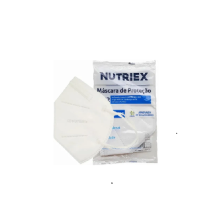 MÁSCARA DE PROTEÇÃO PFF2 BRANCA UNIDADE - NUTRIEX